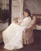 Berthe Morisot Artist-s sister beside the window France oil painting artist